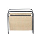 Magazine rack DKD Home Decor 39 x 26 x 36 cm Natural Black Metal-2