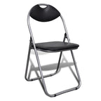 vidaXL Folding Chairs 6 pcs Faux Leather-1