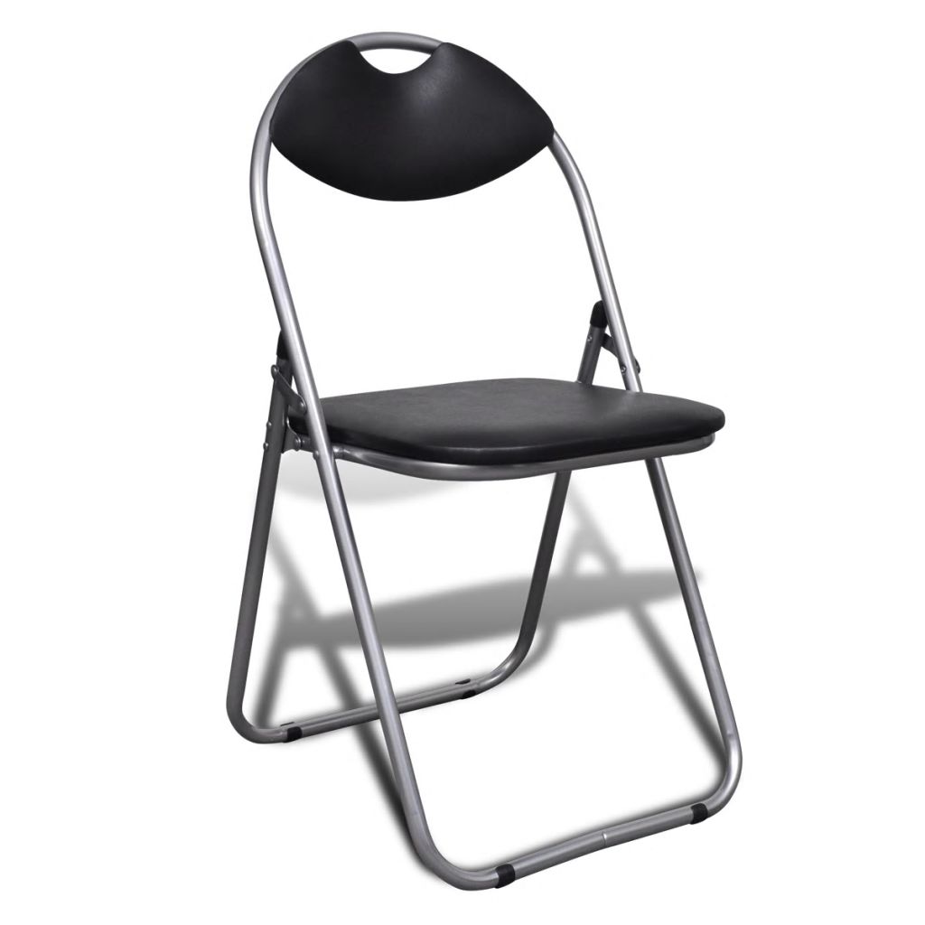 vidaXL Folding Chairs 6 pcs Faux Leather-1