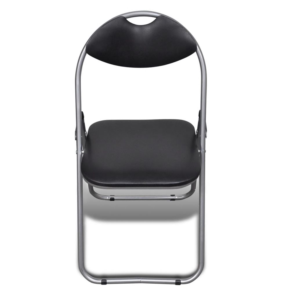 vidaXL Folding Chairs 6 pcs Faux Leather-2