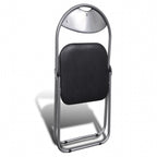 vidaXL Folding Chairs 6 pcs Faux Leather-4