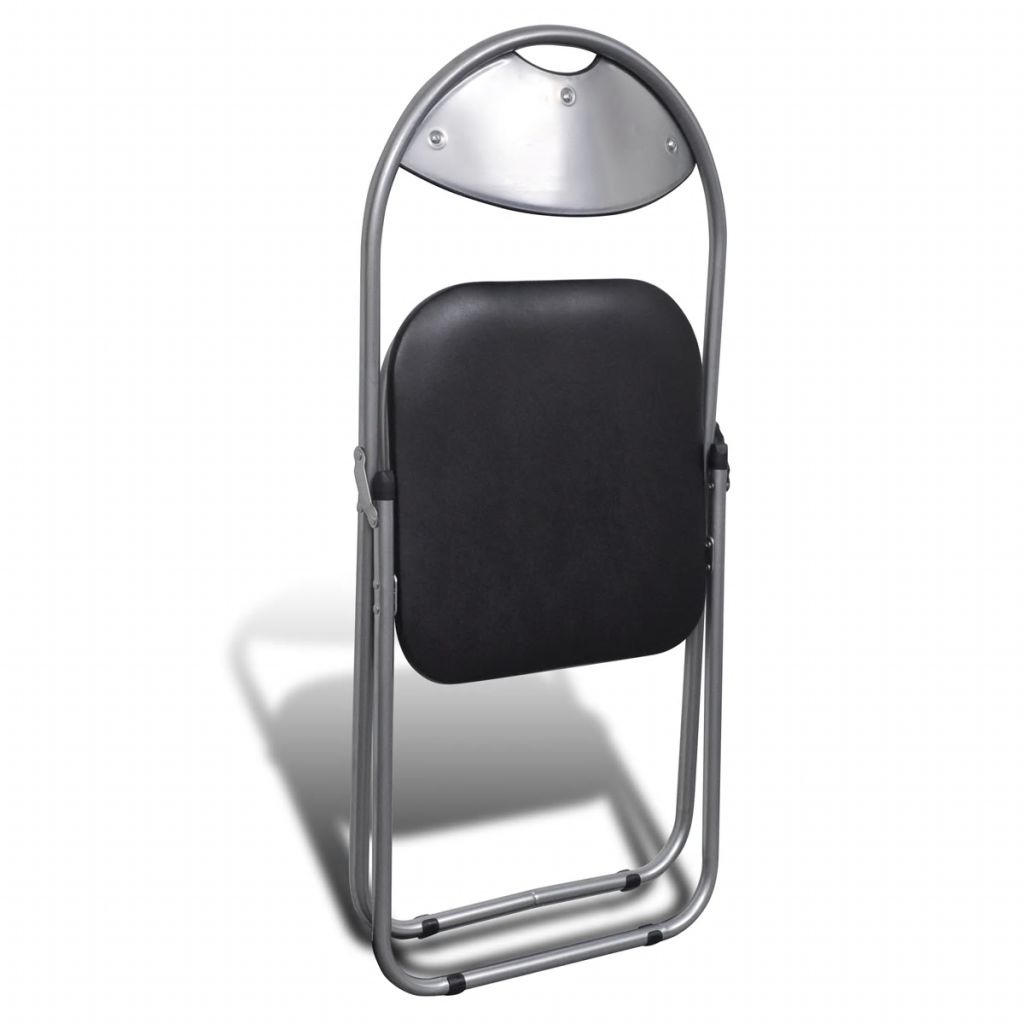 vidaXL Folding Chairs 6 pcs Faux Leather-4