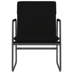 vidaXL Lounge Chair Black 21.7"x25.2"x31.5" Faux Leather-1