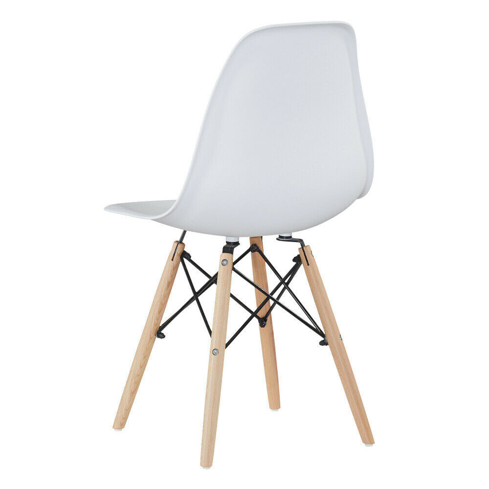 4 modern dining chairs, 4 colors - white-1
