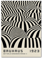 Poster Bauhaus Ausstellung mit verschiedenen Formen und Muster als Deko Print ohne Rahmen-1