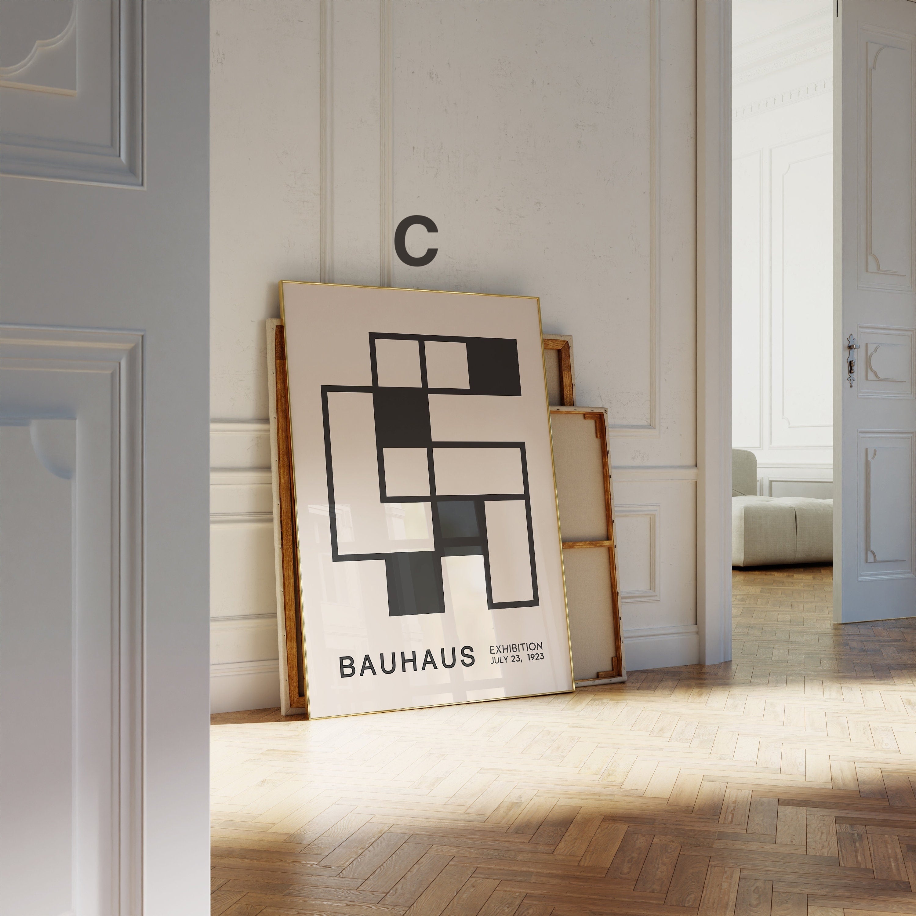 Bauhaus Ausstellung Poster I Geschenkidee I Bauhaus Design I Bauhaus Wandkunst I Wand Deko I Deko Print ohne Rahmen-3