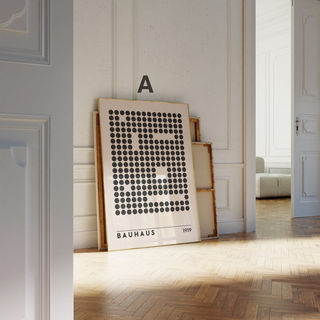 Bauhaus Ausstellung Poster I Geschenkidee I Bauhaus Design I Bauhaus Wandkunst I Wand Deko I Deko Print ohne Rahmen-1