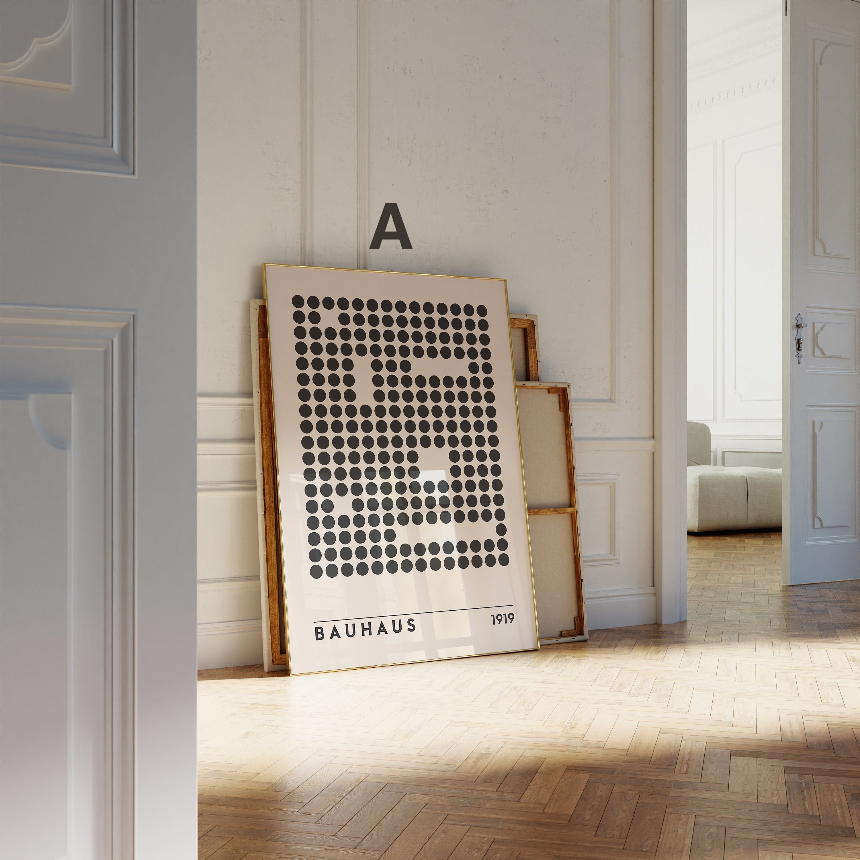 Bauhaus Ausstellung Poster I Geschenkidee I Bauhaus Design I Bauhaus Wandkunst I Wand Deko I Deko Print ohne Rahmen-1