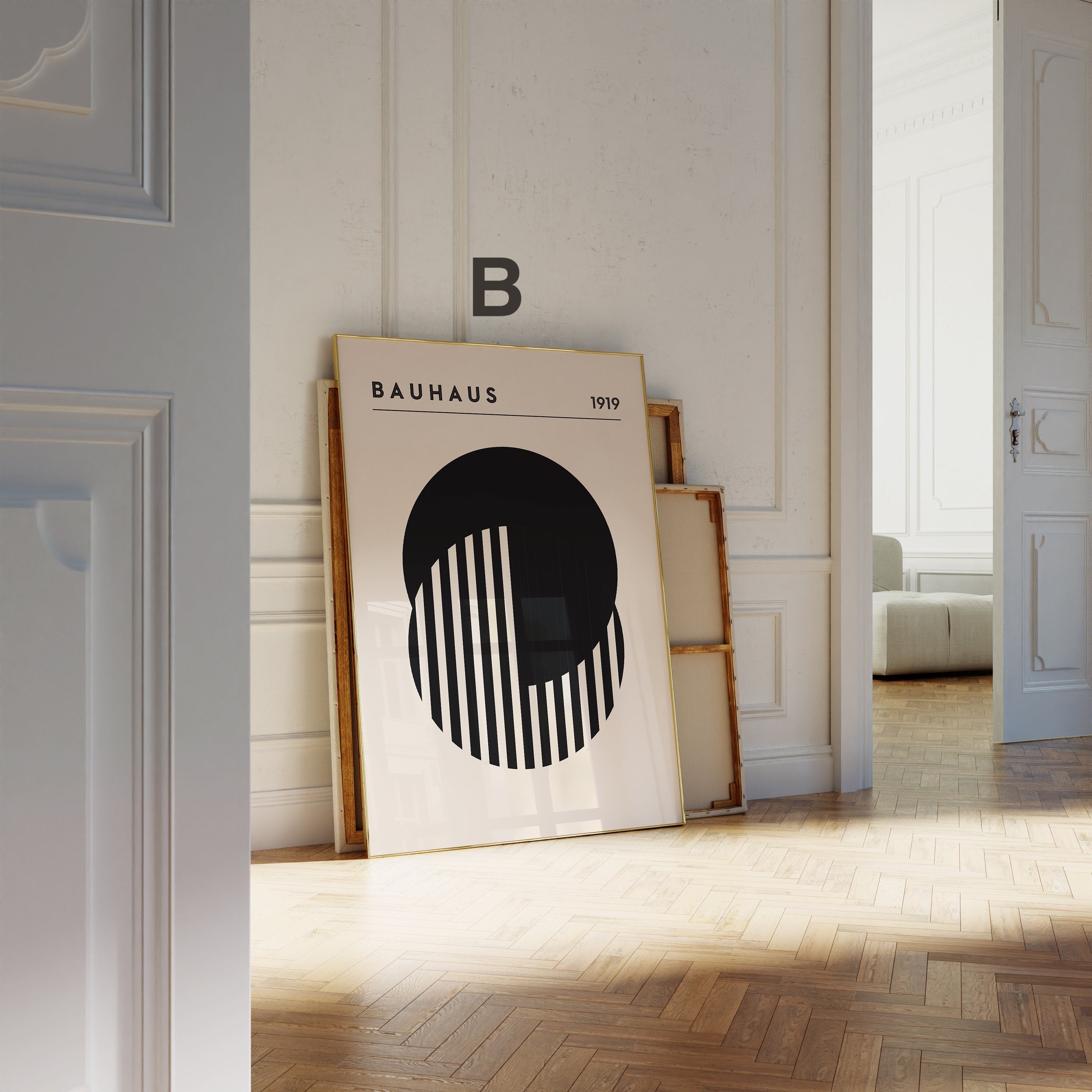 Bauhaus Ausstellung Poster I Geschenkidee I Bauhaus Design I Bauhaus Wandkunst I Wand Deko I Deko Print ohne Rahmen-2