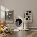 Bauhaus Ausstellung Poster I Geschenkidee I Bauhaus Design I Bauhaus Wandkunst I Wand Deko I Deko Print ohne Rahmen-4